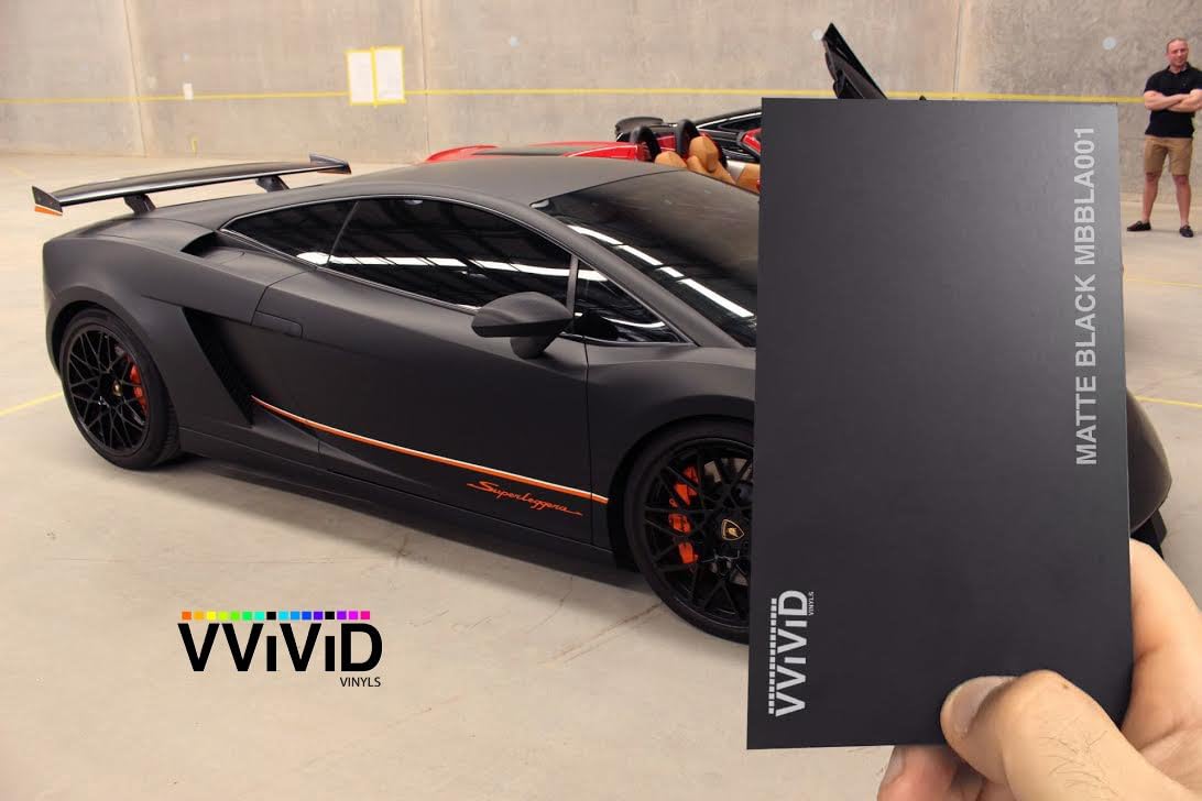 VViViD Black Matte Car Wrap Vinyl Roll with Air Release 3MIL-VViViD8 (3FT X 5FT)